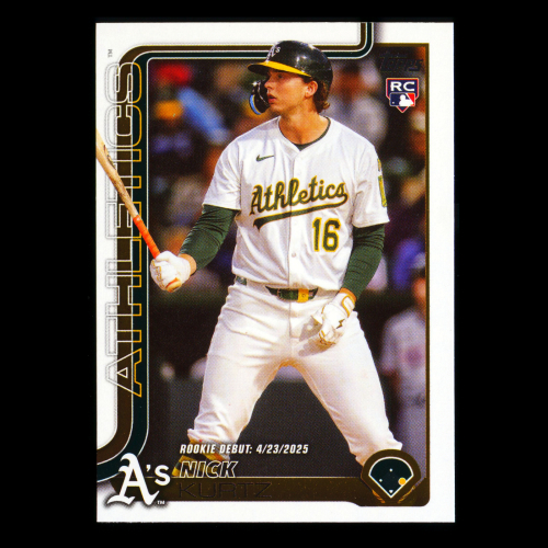 Nick Kurtz 2025 Topps Update Rookie Debut Athletics