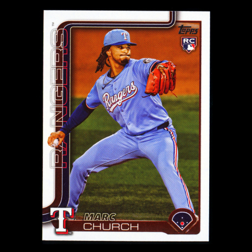 Marc Church RC 2025 Topps Update Rookie Rangers