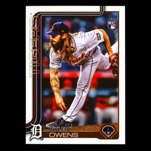 Tyler Owens RC 2025 Topps Update Rookie Tigers