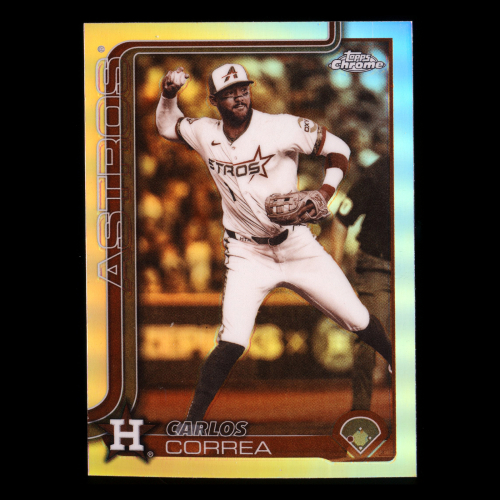 Carlos Correa 2025 Topps Chrome Update Sepia Refractors Astros