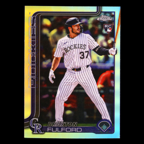 Braxton Fulford RC 2025 Topps Chrome Update Refractor Rookie Rockies
