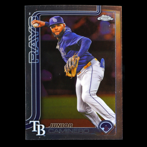 Junior Caminero 2025 Topps Chrome Update Rays