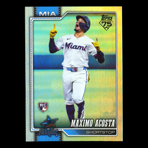 Maximo Acosta RC 2026 Topps Rainbow Foil Rookie Marlins