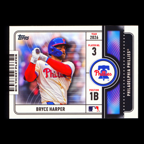 Bryce Harper 2026 Topps Big Ticket Players Phillies