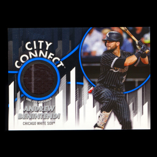 Andrew Benintendi 2026 Topps City Connect Swatches Blue White Sox 034/150