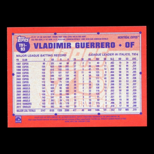 Vladimir Guerrero 2026 Topps '91 Topps Expos