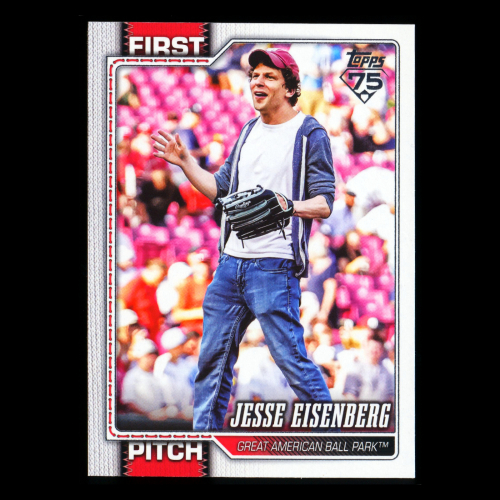 Jesse Eisenberg 2026 Topps First Pitch Reds
