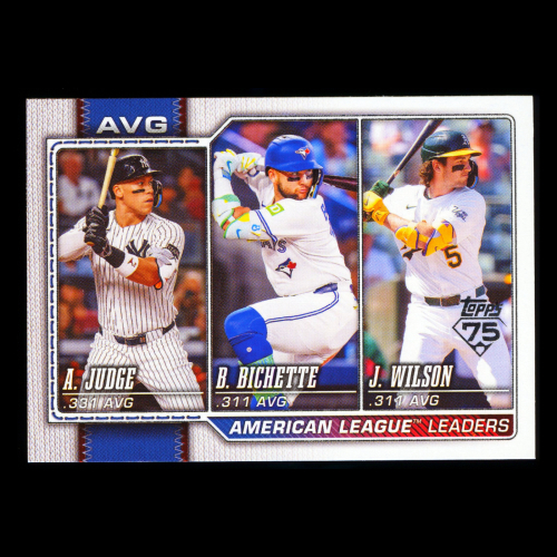 Wilson - Judge - Bichette 2026 Topps Leaders Athletics - Yankees - Blue Jays