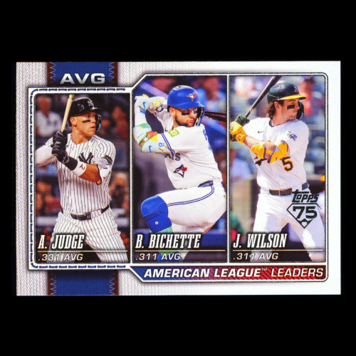 Wilson - Judge - Bichette 2026 Topps Leaders Athletics - Yankees - Blue Jays