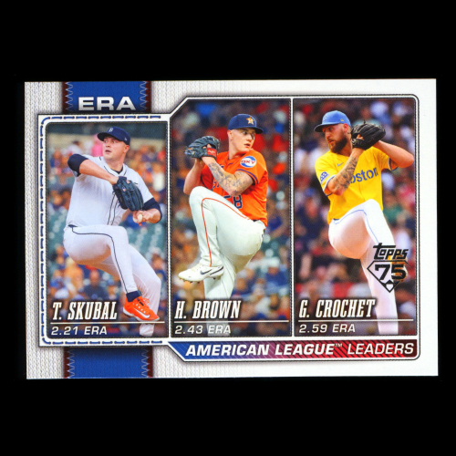 Skubal - Crochet - Brown 2026 Topps League Leaders Tigers - Red Sox - Astros