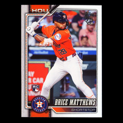 Brice Matthews RC 2026 Topps Rookie Astros