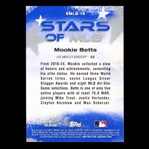 Mookie Betts 2026 Topps Stars of MLB Dodgers