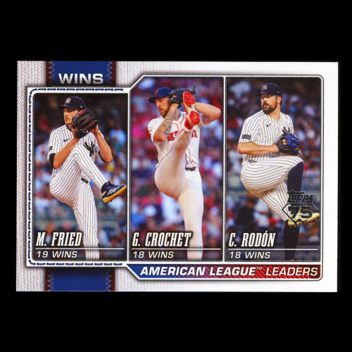 Fried - Crochet - Rodn 2026 Topps League Leaders Yankees - Red Sox - Yankees
