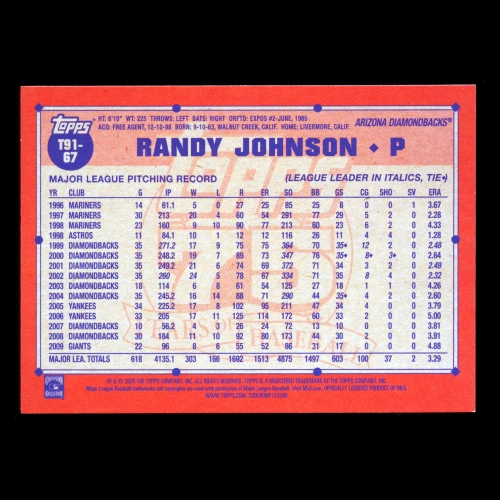 Randy Johnson 2026 Topps '91 Topps Diamondbacks