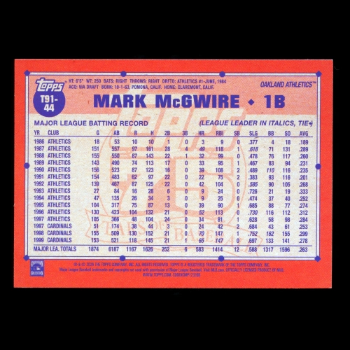 Mark McGwire 2026 Topps '91 Topps Padres
