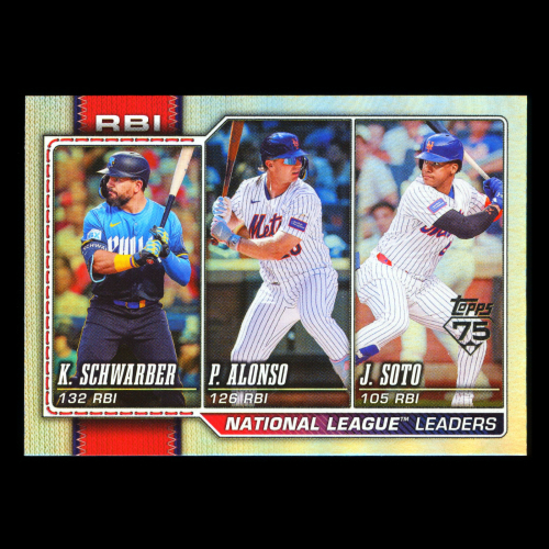 Alonso - Schwarber - Soto 2026 Topps Leaders Rainbow Foil Mets - Phillies - Mets
