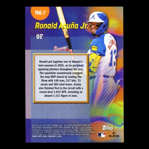 Ronald Acuna Jr. 2026 Topps Titans of The Game Braves
