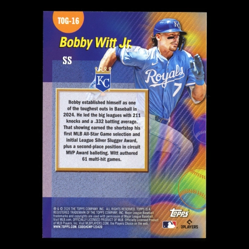 Bobby Witt Jr. 2026 Topps Titans Of The Game Royals