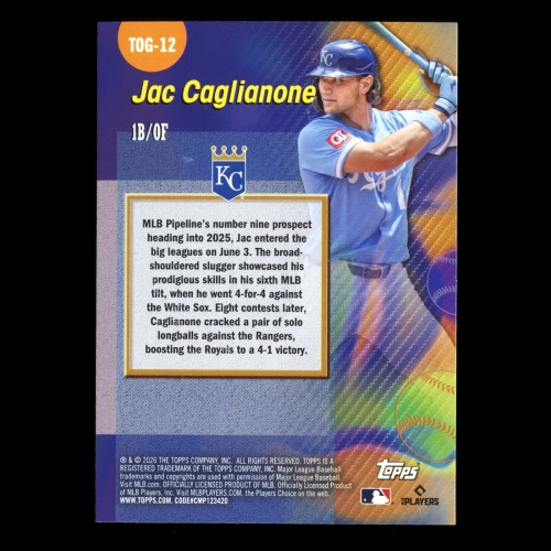 Jac Caglianone 2026 Topps Titans Of The Game Royals