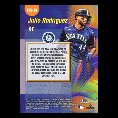 Julio Rodrguez 2026 Topps Titans Of The Game Mariners