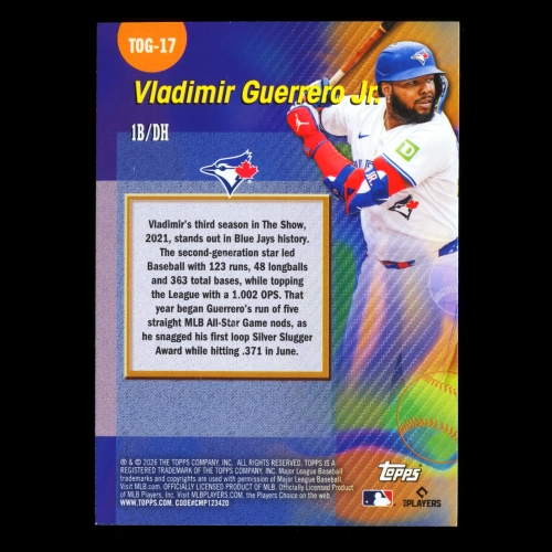 Vladimir Guerrero Jr. 2026 Topps Titans Of The Game Blue Jays