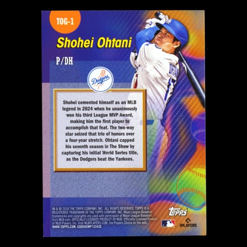 Shohei Ohtani 2026 Topps Titans Of The Game Dodgers
