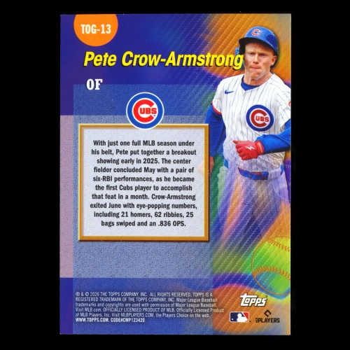 Pete Crow-Armstrong 2026 Topps Titans Of The Game Cubs