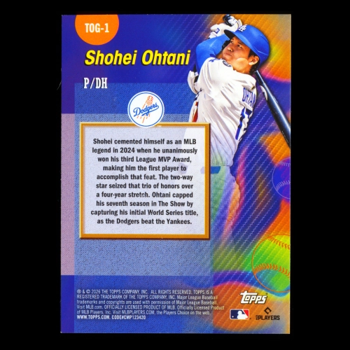 Shohei Ohtani 2026 Topps Titans Of The Game Dodgers