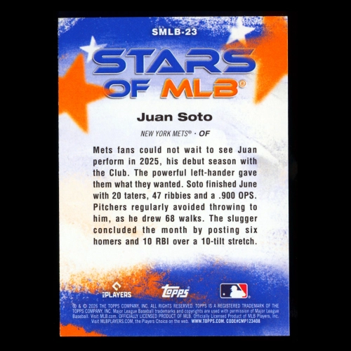 Juan Soto 2026 Topps Stars Of MLB Mets