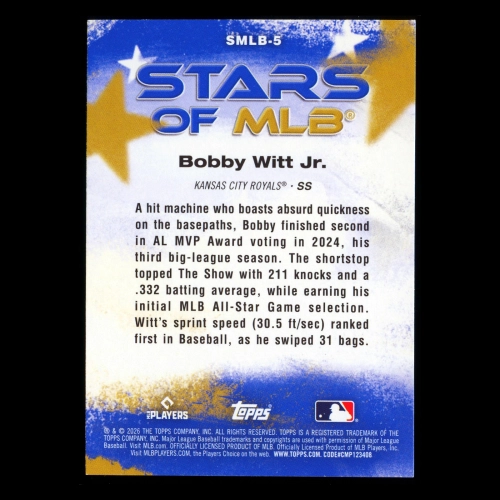 Bobby Witt Jr. 2026 Topps Stars Of MLB Royals