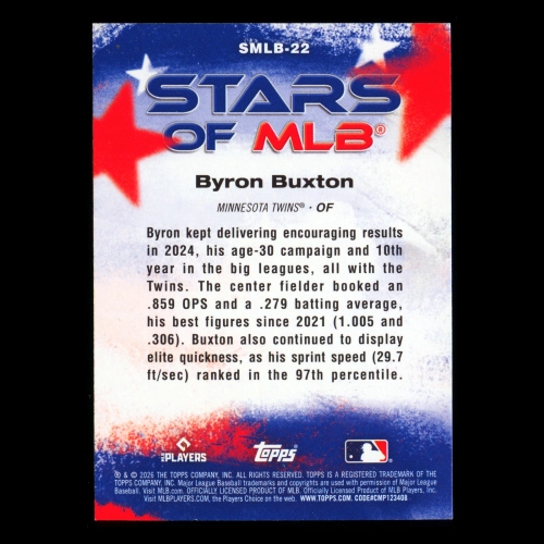 Byron Buxton 2026 Topps Stars Of MLB Twins