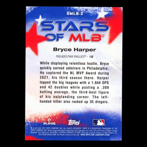 Bryce Harper 2026 Topps Stars Of MLB Phillies