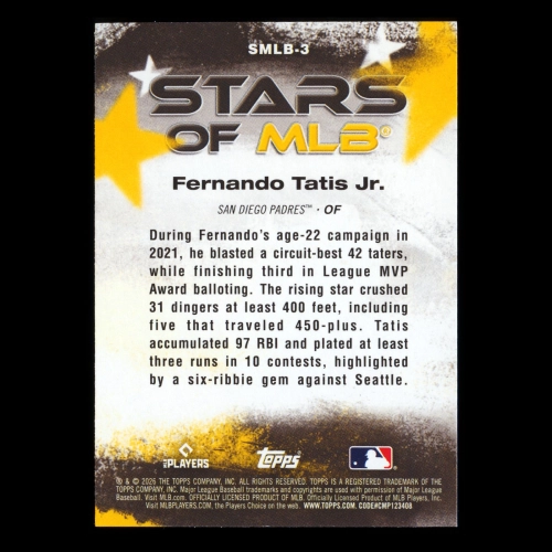 Fernando Tatis Jr. 2026 Topps Stars Of MLB Padres