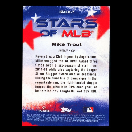 Mike Trout 2026 Topps Stars Of MLB Angels