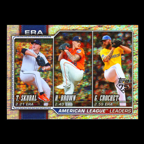 Skubal - Crochet - Brown 2026 Topps Leaders Holo Foil Tigers - Red Sox - Astros