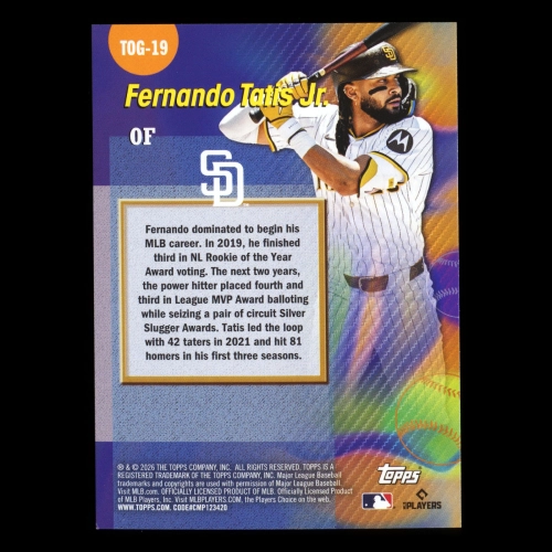 Fernando Tatis Jr. 2026 Topps Titans Of The Game Padres