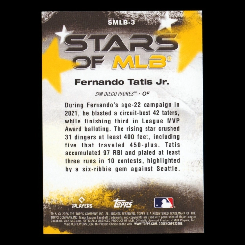 Fernando Tatis Jr. 2026 Topps Stars Of MLB Padres