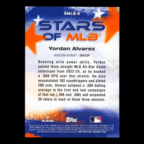 Yordan Alvarez 2026 Topps Stars Of MLB Astros