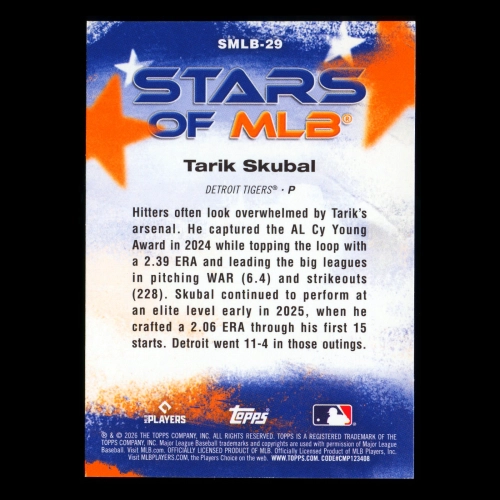 Tarik Skubal 2026 Topps Stars Of MLB Tigers