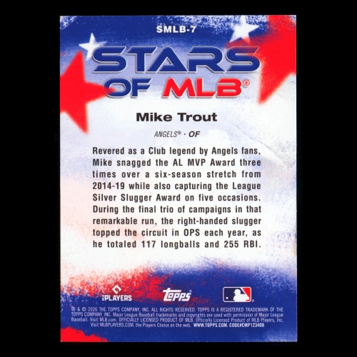 Mike Trout 2026 Topps Stars Of MLB Angels