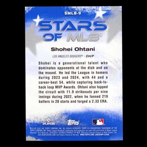 Shohei Ohtani 2026 Topps Stars Of MLB Dodgers