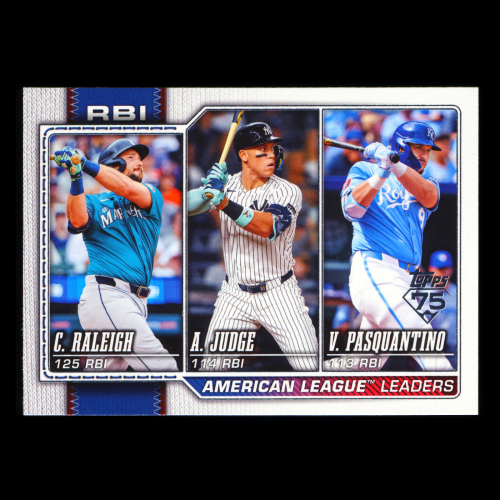 Pasquantino - Raleigh - Judge 2026 Topps Leaders Royals - Mariners - Yankees