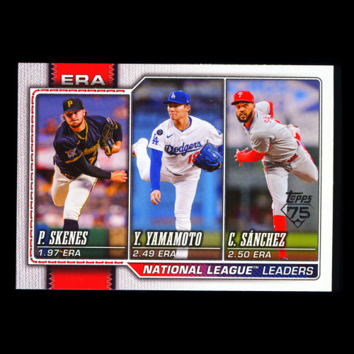 Yamamoto - Skenes - Snchez 2026 Topps Leaders Dodgers - Pirates - Phillies