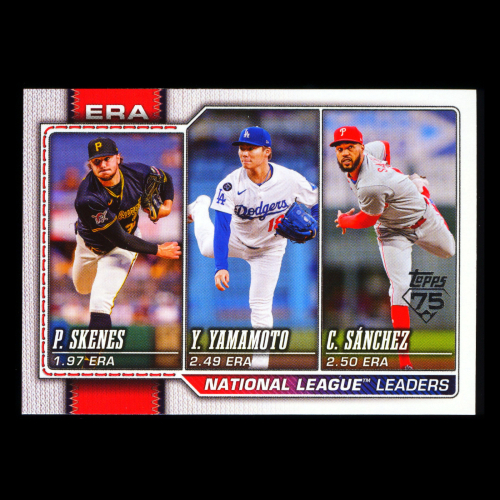 Yamamoto - Skenes - Snchez 2026 Topps Leaders Dodgers - Pirates - Phillies