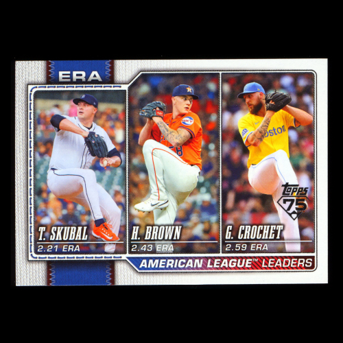 Skubal - Crochet - Brown 2026 Topps League Leaders Tigers - Red Sox - Astros