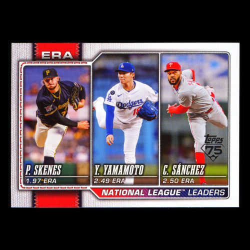 Yamamoto - Skenes - Snchez 2026 Topps Leaders Dodgers - Pirates - Phillies