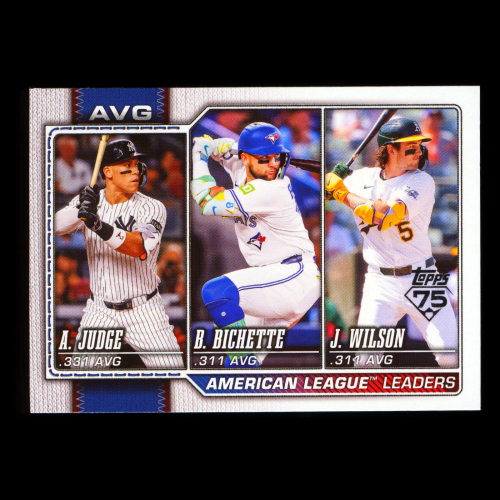 Wilson - Judge - Bichette 2026 Topps Leaders Athletics - Yankees - Blue Jays