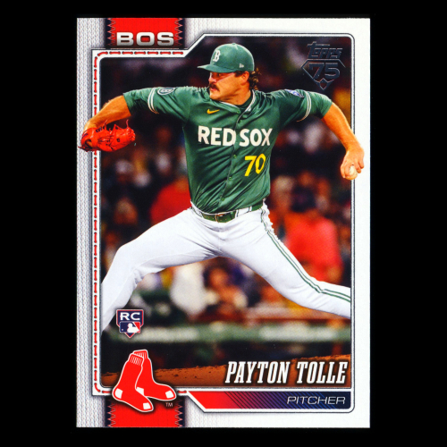 Payton Tolle RC 2026 Topps Rookie Red Sox
