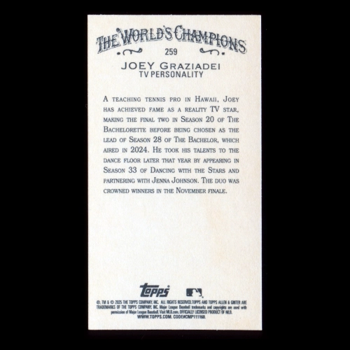 Joey Graziadei 2025 Allen & Ginter