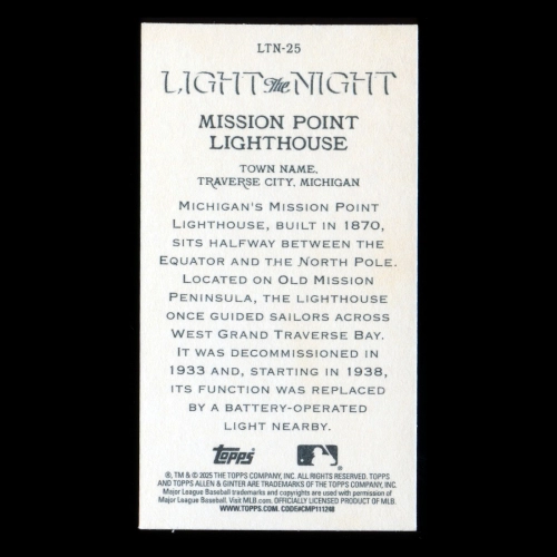 Mission Point Lighthouse 2025 Allen & Ginter Mini Light the Night